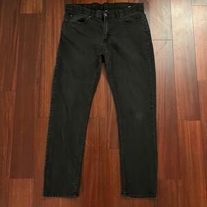 Rugby University Jeans Men 34x32 Black Dark Gray Stretch Preppy Workwear Denim